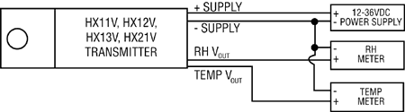 Wiring for HX11V, HX12V, HX13V, HX21V